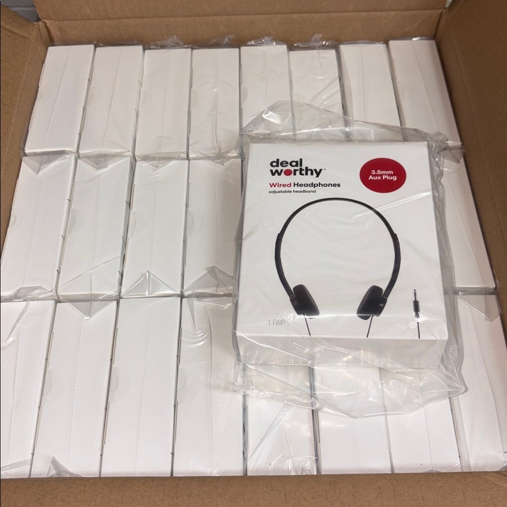 CASE of 24 deal worthy headphones